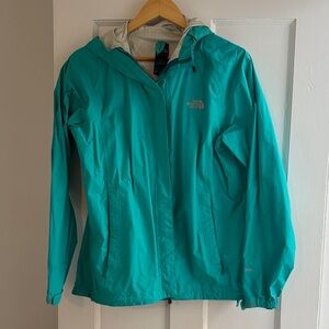 The North Face Women's Teal Rain Shell Jacket